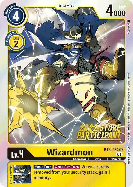 Wizardmon (2022 Store Participant) card art