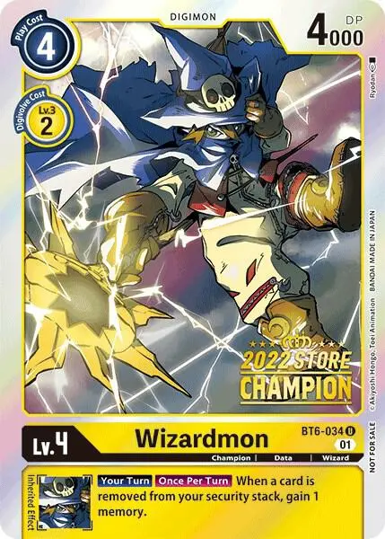 Wizardmon (2022 Store Champion) card art