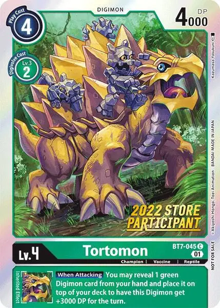 Tortomon (2022 Store Participant) card art