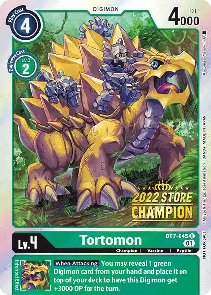 Tortomon (2022 Store Champion) card art
