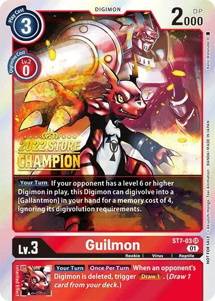 Guilmon (2022 Store Champion) card art
