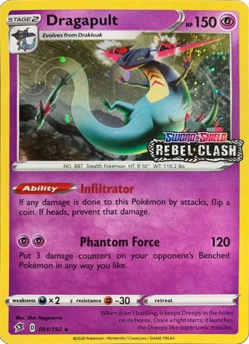Dragapult - 091/192 [Rebel Clash] card art