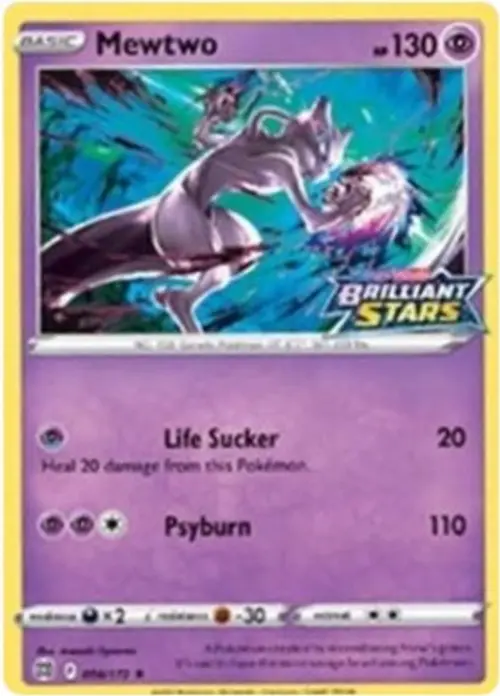 Mewtwo - 056/172 (Brilliant Stars Stamped) card art