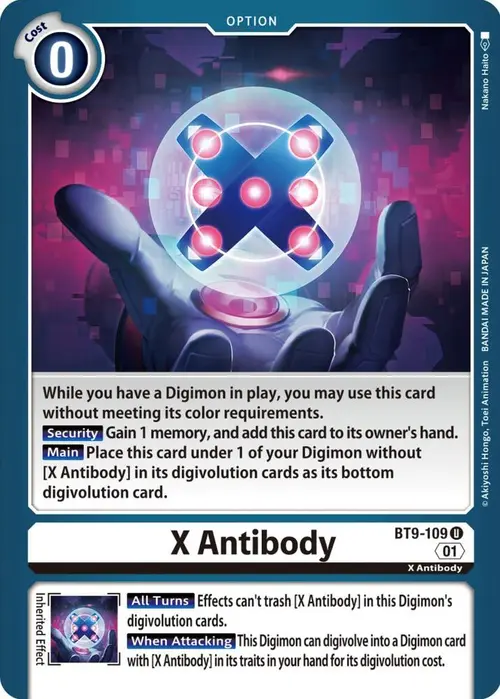 X Antibody card art