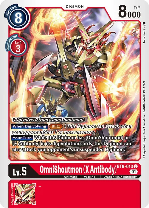 OmniShoutmon (X Antibody) card art