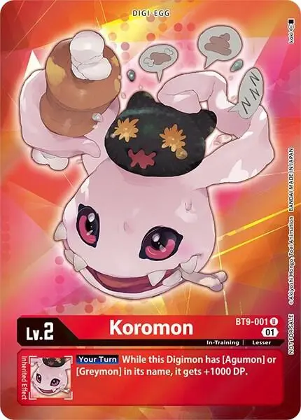 Koromon (Box Topper) card art