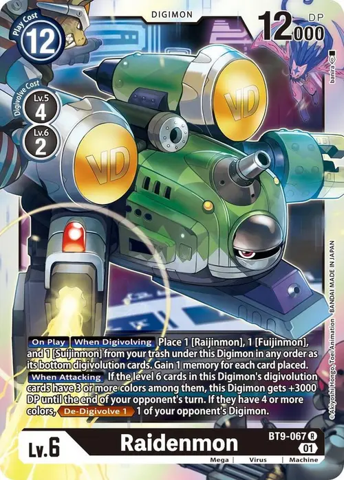 Raidenmon card art