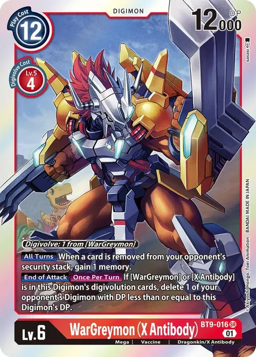WarGreymon (X Antibody) card art