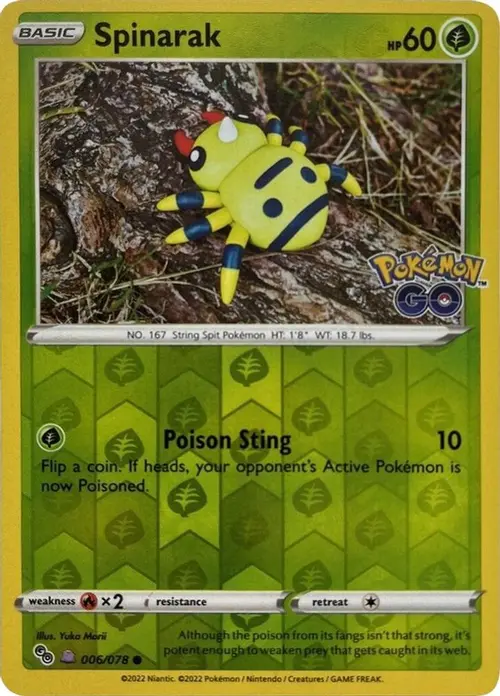 Spinarak (Peelable Ditto) card art