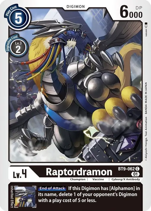 Raptordramon card art