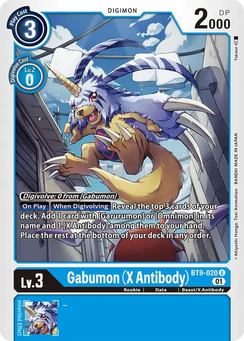 Gabumon (X Antibody) card art