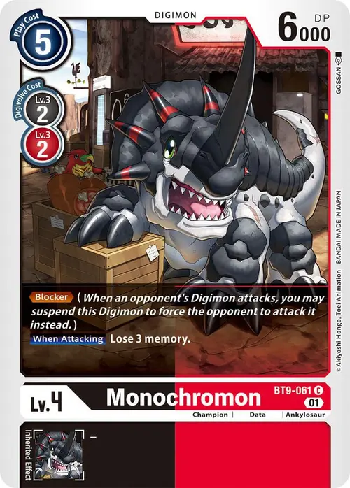 Monochromon card art