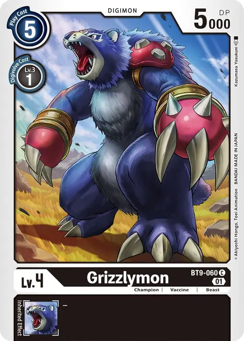 Grizzlymon card art