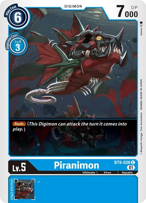 Piranimon card art