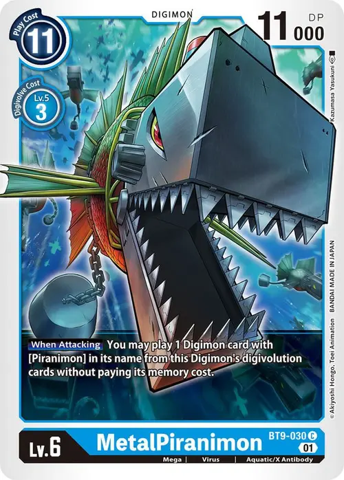MetalPiranimon card art