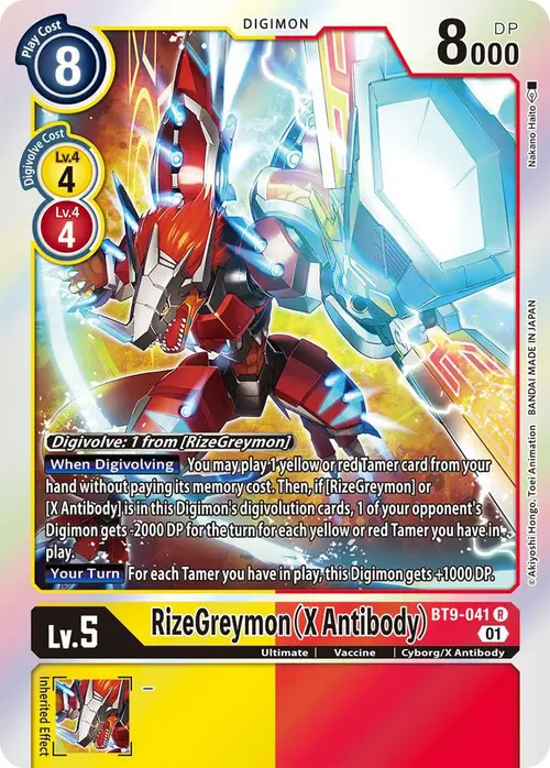 RizeGreymon (X Antibody) card art