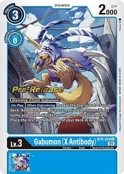 Gabumon (X Antibody) card art
