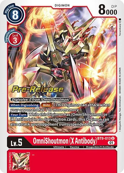OmniShoutmon (X Antibody) card art