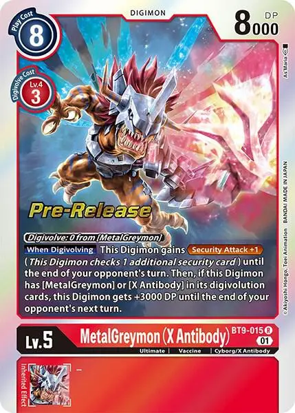 MetalGreymon (X Antibody) card art