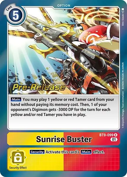 Sunrise Buster card art