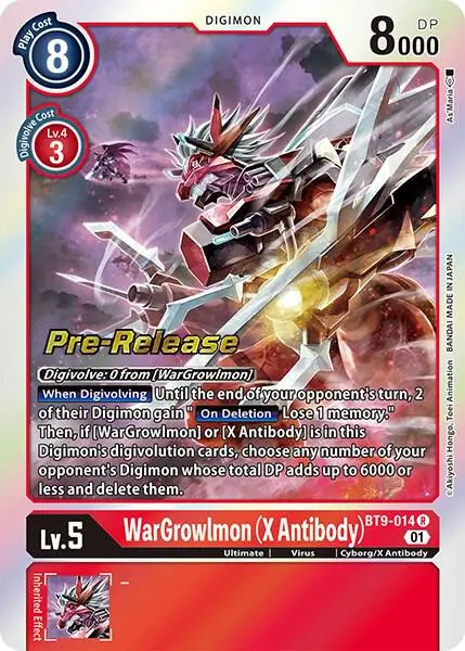 WarGrowlmon (X Antibody) card art