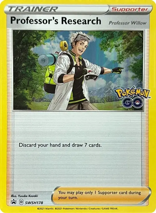 Professor's Research [Professor Willow] - SWSH178 card art