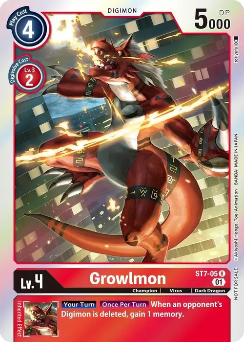 Growlmon (Gen Con 2022) card art