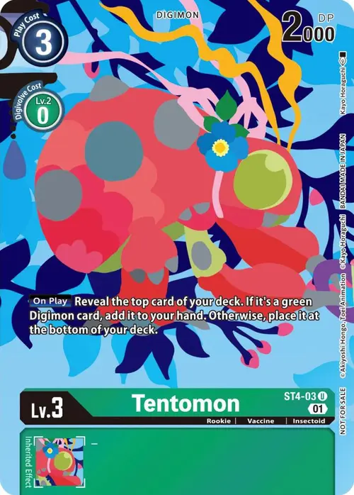 Tentomon (Tamer's Card Set 2 Floral Fun) card art