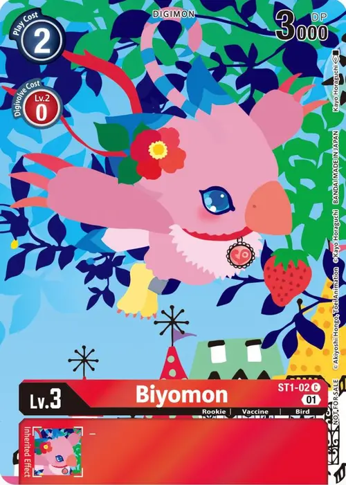 Biyomon (Tamer's Card Set 2 Floral Fun) card art