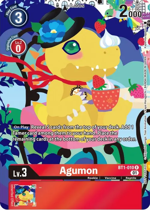 Agumon - BT1-010 (Tamer's Card Set 2 Floral Fun) card art