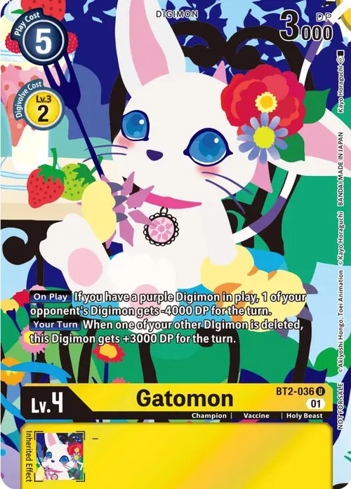 Gatomon - BT2-036 (Tamer's Card Set 2 Floral Fun) card art