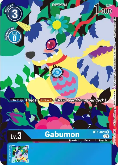 Gabumon - BT1-029 (Tamer's Card Set 2 Floral Fun) card art