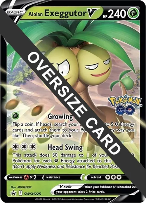 Alolan Exeggutor V - SWSH225 card art