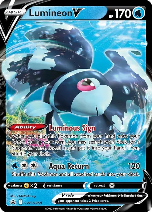 Lumineon V - SWSH250 card art