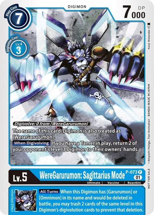 WereGarurumon: Sagittarius Mode card art