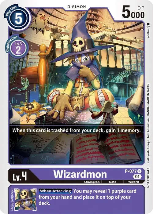 Wizardmon - P-077 card art