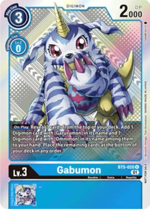 Gabumon (X Record Pre-Release Tournament Winner Card) card art