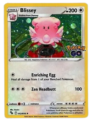 Blissey - 052/078 (Cosmos Holo) card art