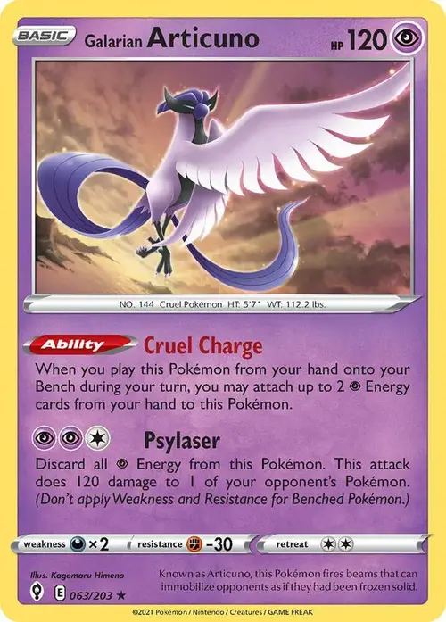 Galarian Articuno card art