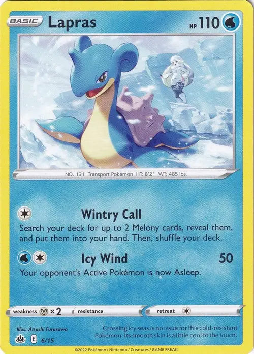 Lapras - 6/15 card art