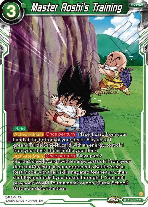Master Roshi's Training card art