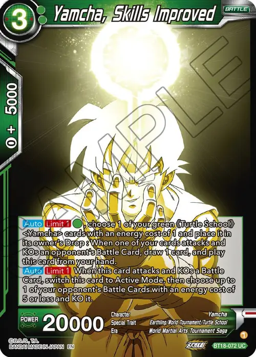 Yamcha, Skills Improved card art