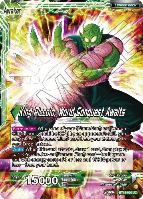 King Piccolo // King Piccolo, World Conquest Awaits card art