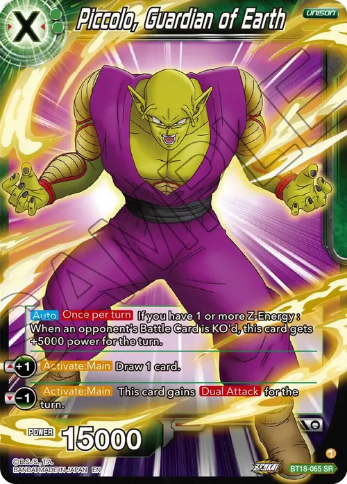 Piccolo, Guardian of Earth card art