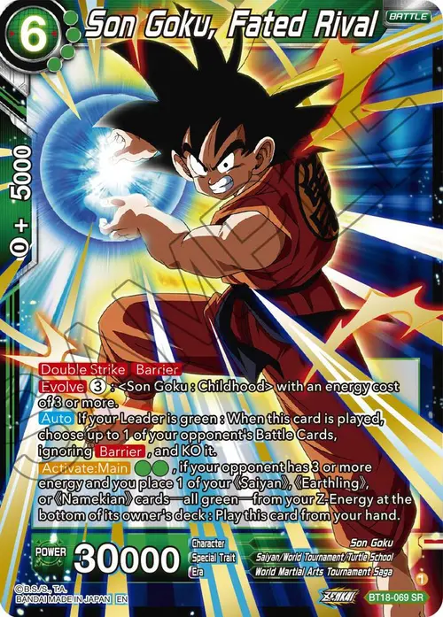 Son Goku, Fated Rival card art