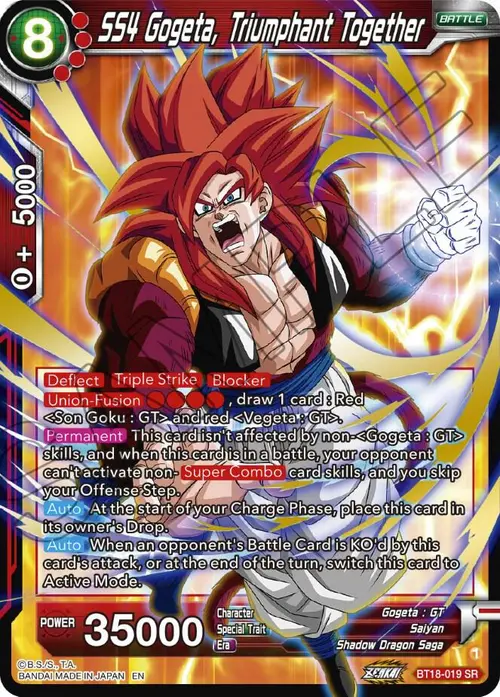 SS4 Gogeta, Triumphant Together card art