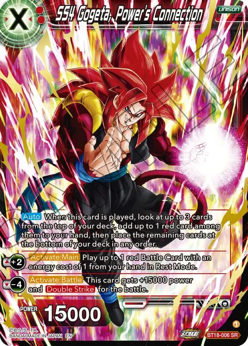 SS4 Gogeta, Power's Connection card art