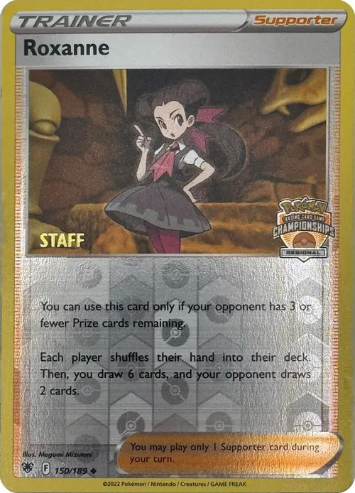 Roxanne - 150/189 (Regional Championships) [Staff] card art