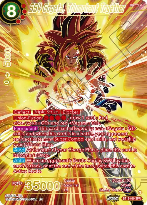 SS4 Gogeta, Triumphant Together (SPR) card art