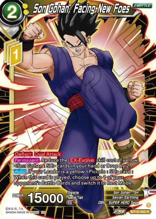 Son Gohan, Facing New Foes card art